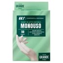 50 Guanti Monouso in Lattice Naturale Misura Grande U! Confronta e Risparmia